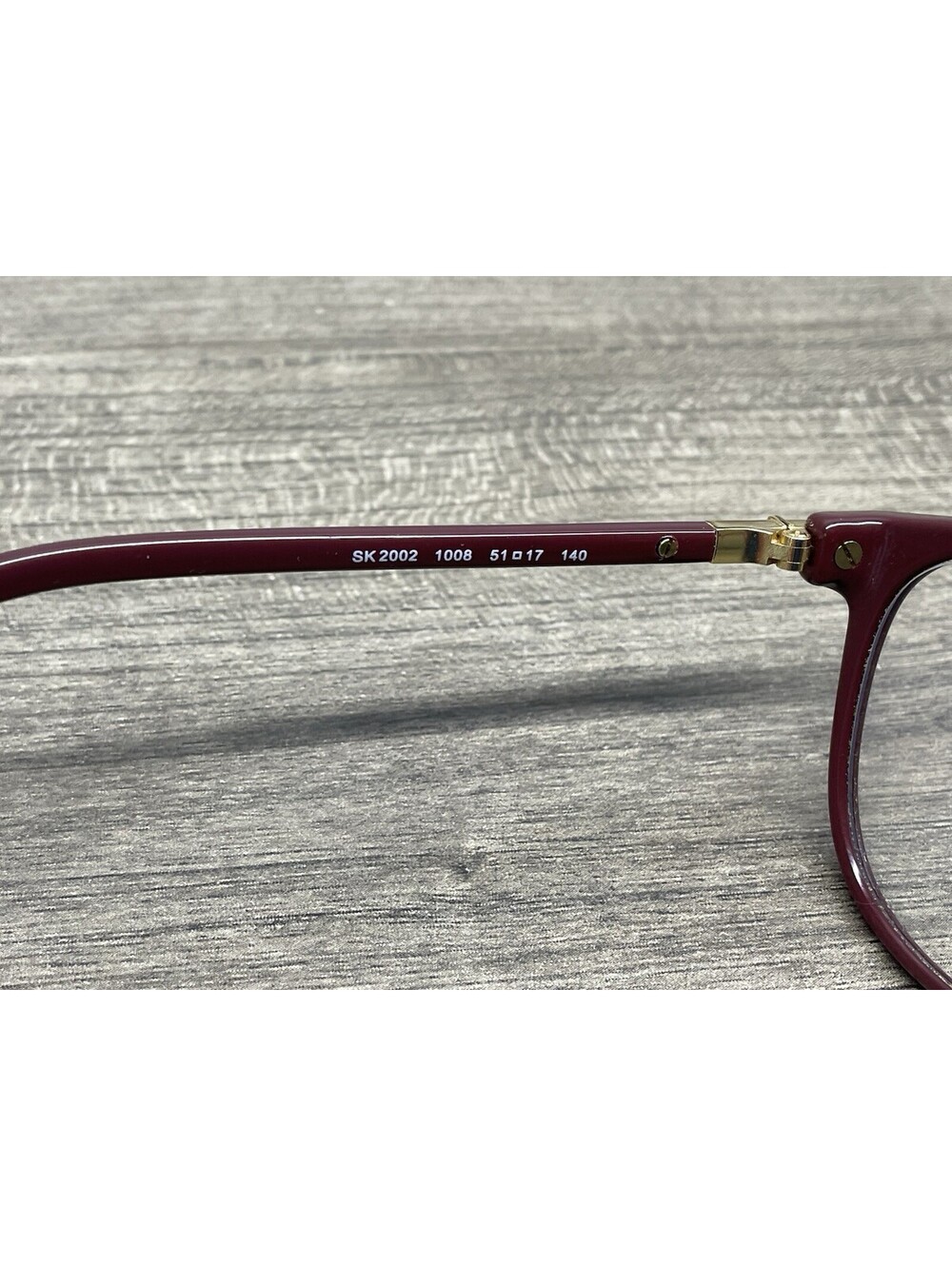 Swarovski Authentic Eyeglasses Frames SK 2002 1008 Maroon / Jeweled 51-17-140 - Picture 10 of 12